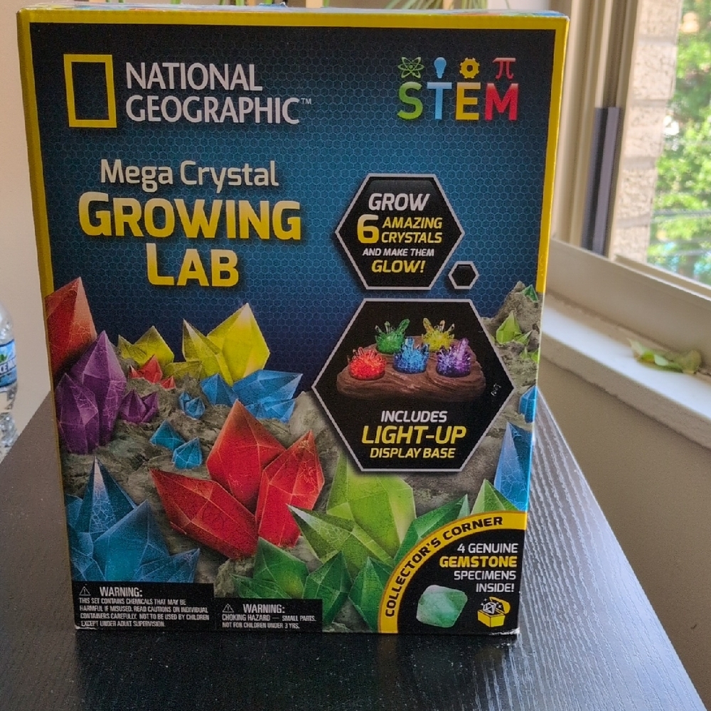 🧪 National Geographic Mega Crystal Growing Lab STEM Kit – NEW & VERIFIED!